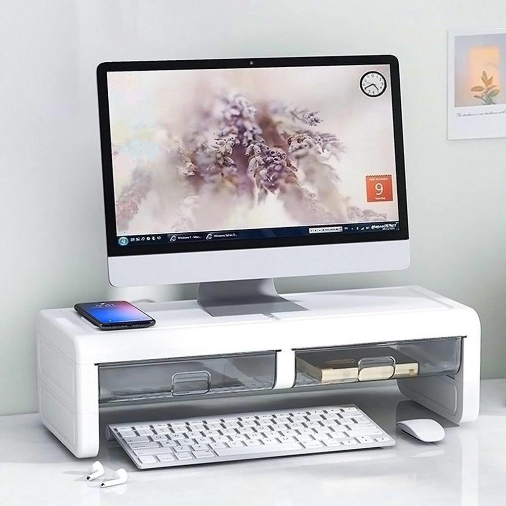 Desktop Computer Monitor Stand with Drawer Monitor Stand New Computer Heightening Rack