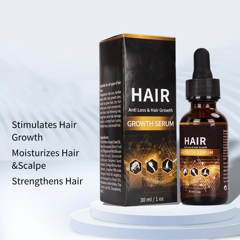 Hair Growth Serum 30ml - Anti-Hair Loss Scalp Treatment for Thicker Stronger Hair Follicles & Fast Growth