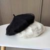 Korean Lace Mesh Beret Women's Spring and Autumn Breathable Star Anise Hat Sweet and Cute Polka Dot Face Little Painter Hat