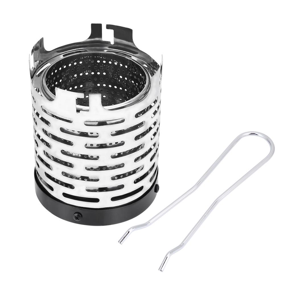 Mini couverture de cuisinière à gaz pliable en métal, Portable, pour l'extérieur, accessoire de Camping et de randonnée