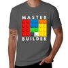 Master Builder Building Blocks Brick Builders Toys Tshirt Modern Style Print Tshirt