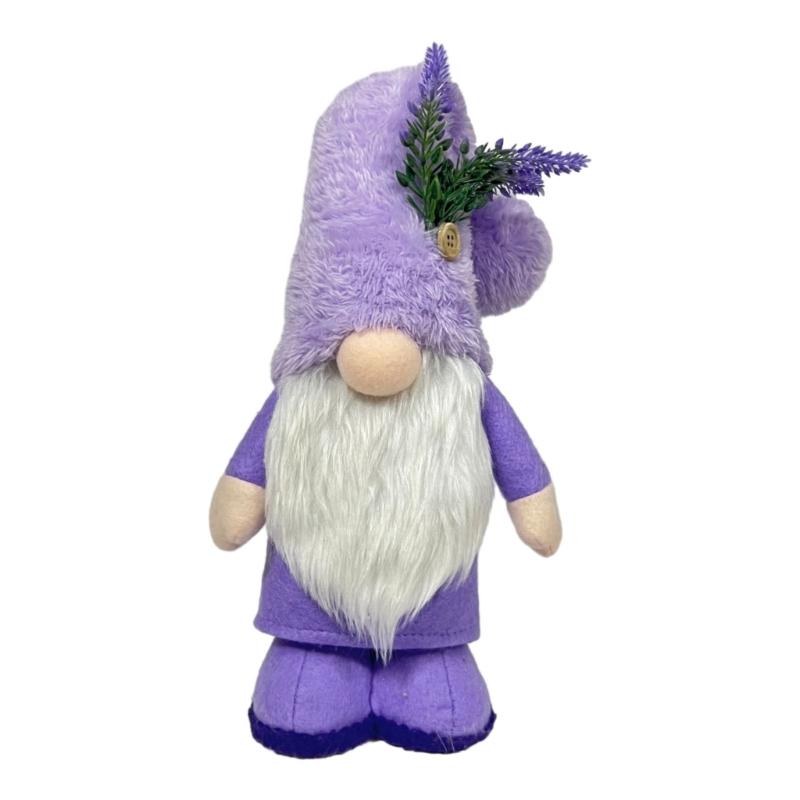 

Swedish Dwarfs Lavender Gnomes Figurines Plush Nordic Dwarfs Handmade Collectible Perfect Gift for Women Girl Kids