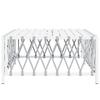 Vidaxl Garden Table, White, 70X70X34 Cm, Wicker