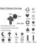 18 Pair Stainless Steel Flatback Stud Earring  Hypoallergenic Screwback Jewellery Flat Back Helix Jewelry for  Women Ladies
