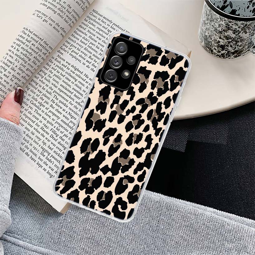 Tiger Leopard Print Panther Phone Case for Samsung Galaxy A17 A16 A15 A14 A13 A57 A56 A55 A54 A53 A37 A36 A35 A34 A33 A26 A25 A2