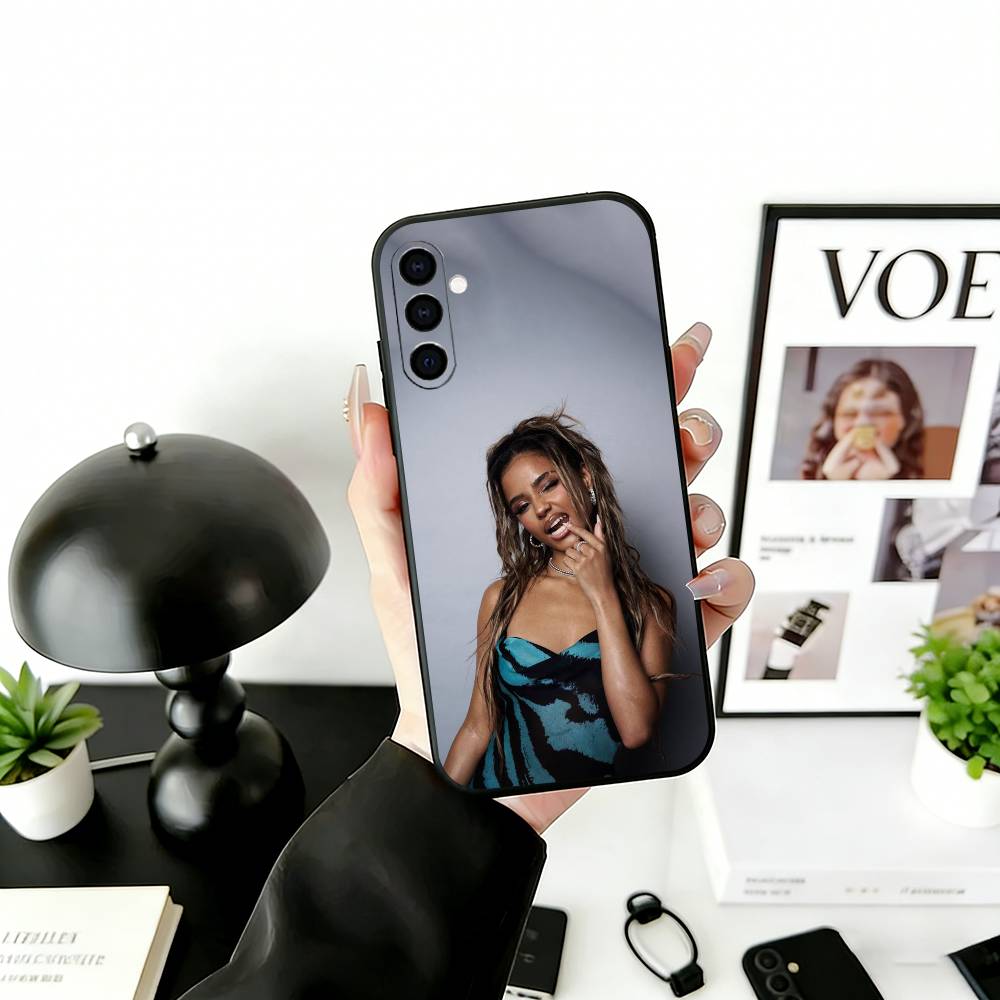 A-Afrobeats S-Style Phone Case Black Silicone Soft For Samsung Galaxy A73,A72,A71,A70,A53,A52,A51