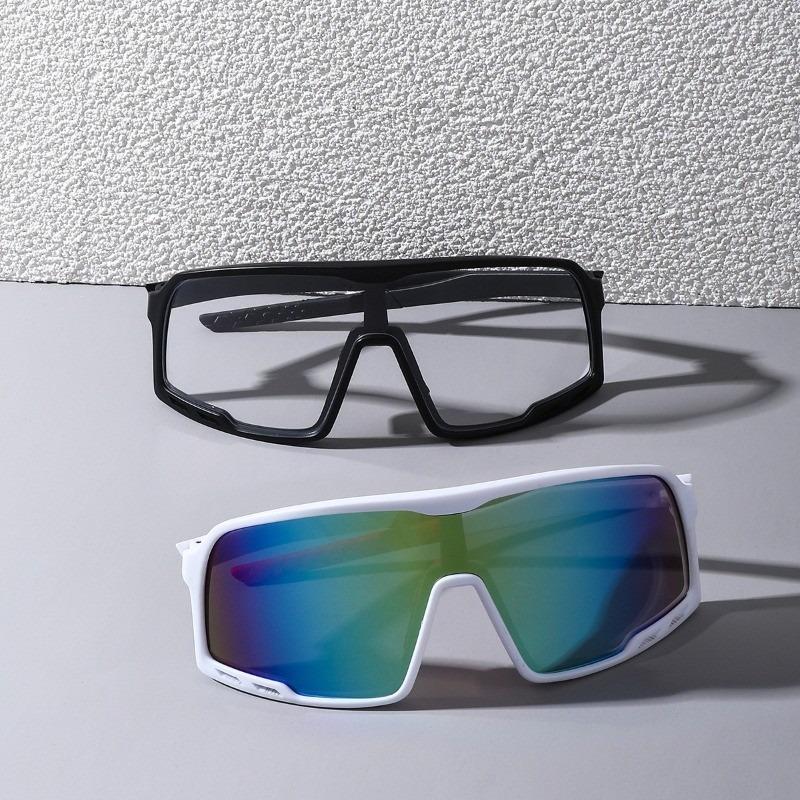 2Pcs Colorful Outdoor Running Cycling Glasses Windshield Transparent Skiing Goggles Sunglasses Sunglasses Anti-Ultraviolet