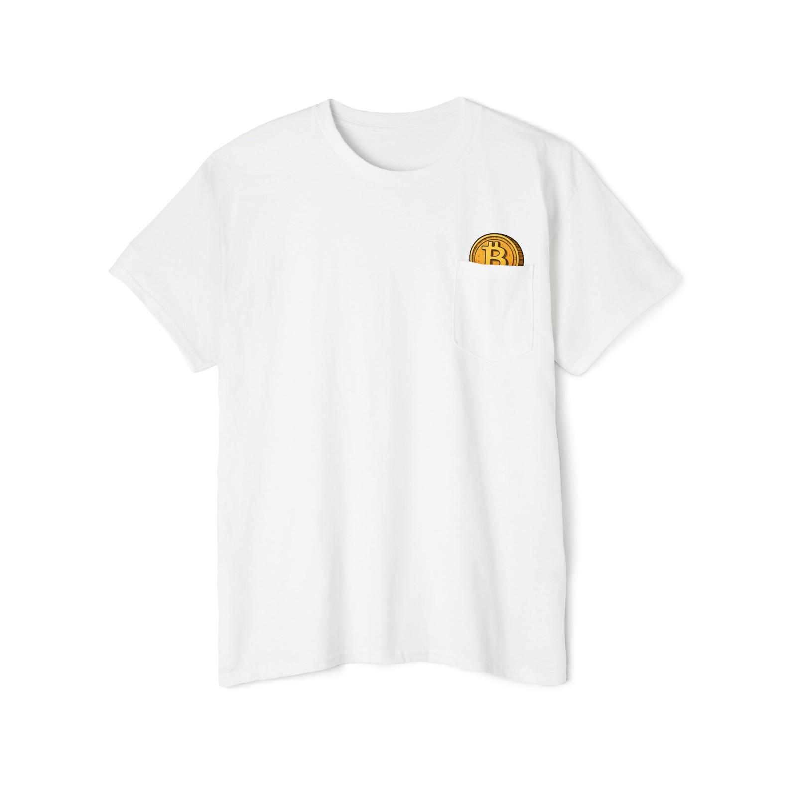 Bitcoin BTC Crypto USA Pocket Pop Up Comfortable Tee Shirt T-Shirt BTC S разноцветный
