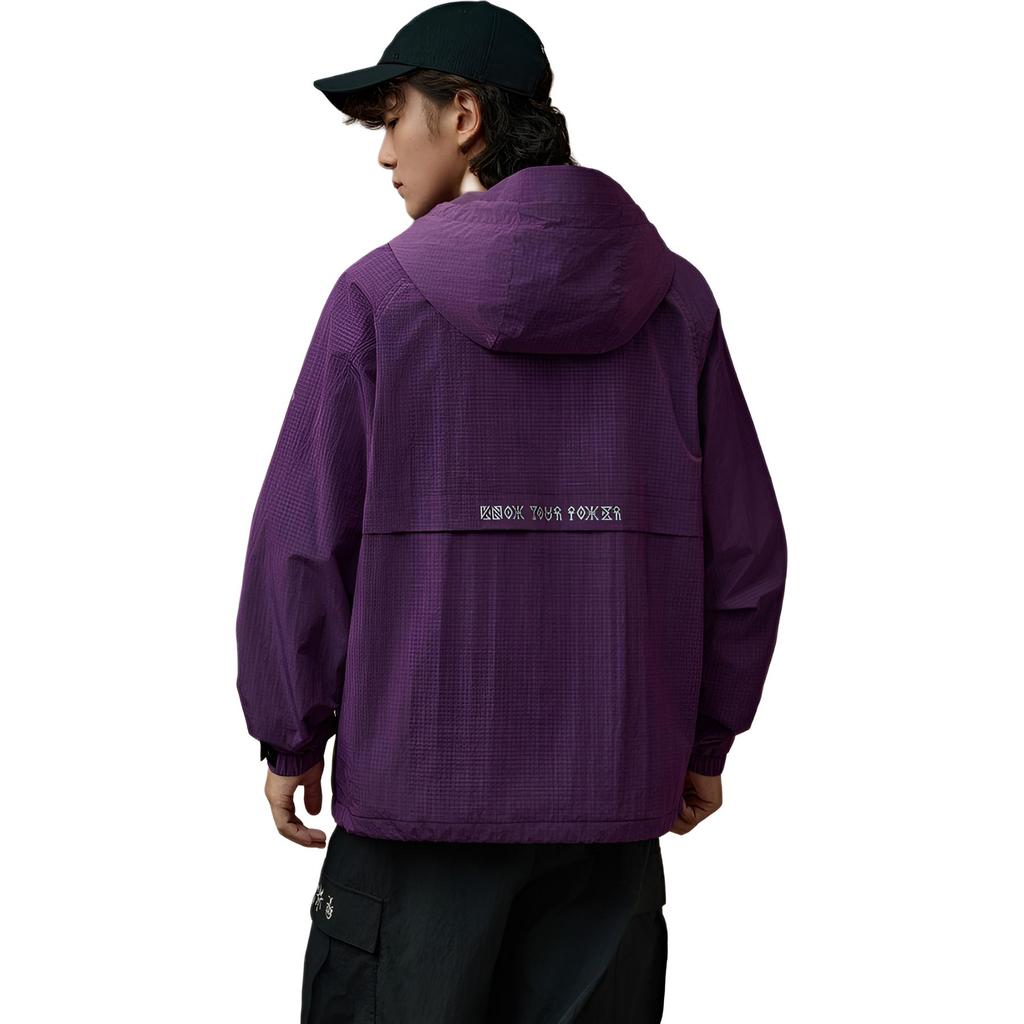 ANTA Jackets Unisex Purple Sand Color 2 Hooded Moderate Other 172541603-2