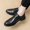 Men Derby Shoes Pu Low Heel Professional Classic Business Formal Men Shoes Size 38-46