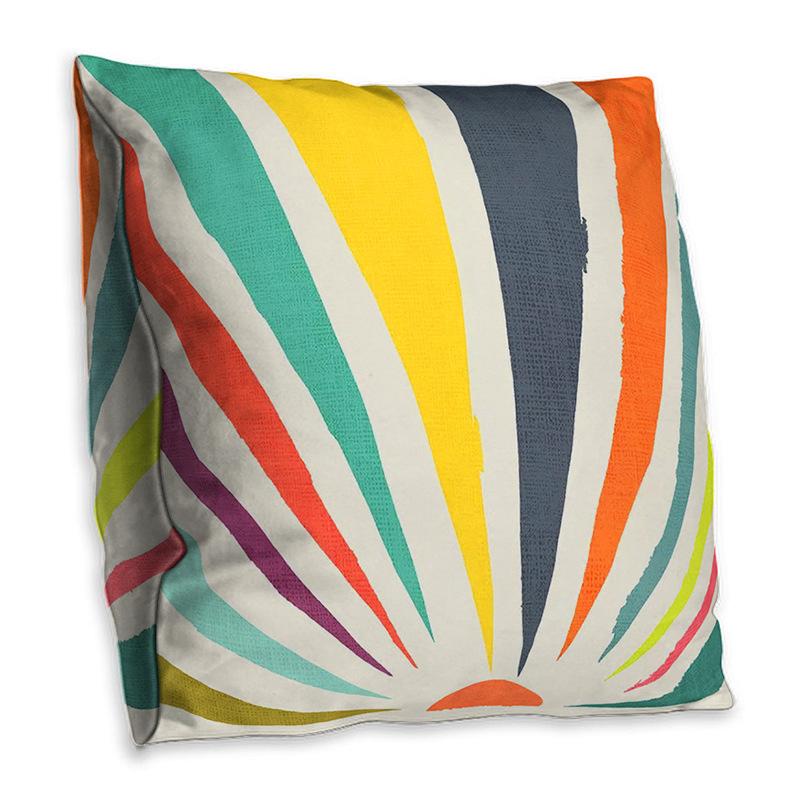 Geometric Creative Drawing Living Room Sofa Polyester Pillowcase Bedroom Bed Double-sided Cushion Cover Square Sofa Pillowcase