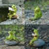 Crafts Statues  Small Frogs  Small Figurines  Multi-headed Miniature Landscape  Fairy Garden Decoration  Interior Decoration
