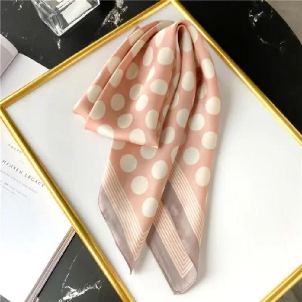 2025 Summer Luxury Brand Silk Scarf Square Women Shawls And Wraps Fashion Office Small Hair Neck Hijabs Foulard Scarves 70*70cm