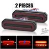 Motorcycle 3 In 1 LED Brake Tail Light DRL Sequential Turn Signal Lamp for Cafe Racer Moto ATV UTV UTE Truck Trailer RV 12V 24V