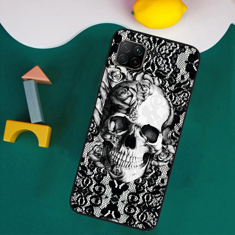 Gothic Skull For Huawei Nova 11i 12s 12i 8i 7i Y73 Y70 Y90 Y60 Y72 Y61 Y91 9 10 SE P30 Pro P40 Lite Case