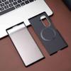Carbon Fiber Case for Samsung Galaxy Z Fold 8 Ultra 7 MagSafe Wireless Charging with Tempered Film Screen Protection Shockproof Cover Phone Bumpers