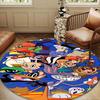 Cartoon rabbit Yellow Bird Round Rug for Livingroom,Bedroom, Palyroom, Chair Rug, Area rug, Circle Carpet, Large Size Fan Christmas gift