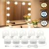 10/12LED Hollywood Vanity Mirror Lights,Dimmable Makeup Bulbs,Suction Cup Lamp Kit w/Adjustable Brightness & Color for Bedroom