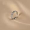 925 Silver Rings For Women Vintage Handmade Adjustable Narrow CZ Ring Fashion Band Female Bijoux Gift