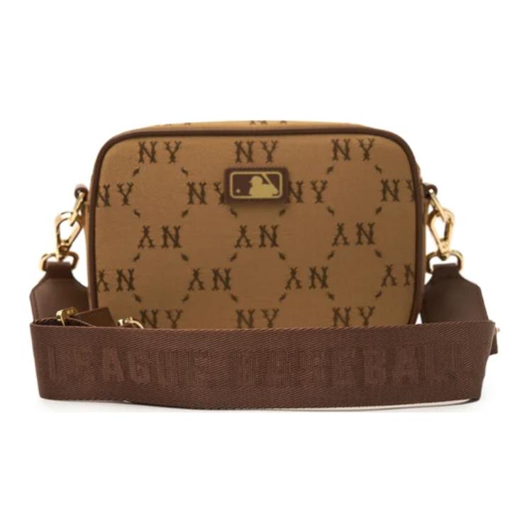 New MLB Polyester Camera Bag Shoulder Bag Crossbody Bag Regular Unisex Brown 7ACRMDA4N-50BGS