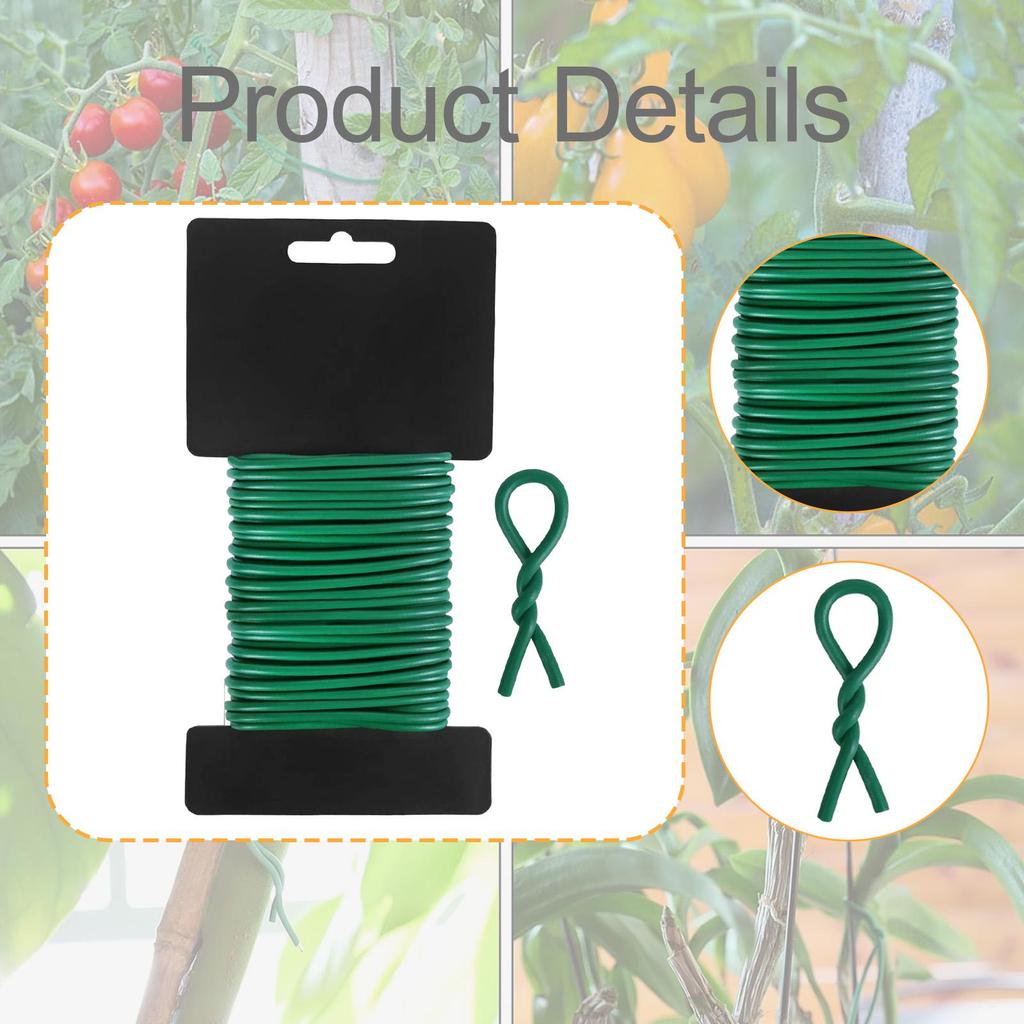 Plant Tie Flexible Waterproof Garden Wire for Home Organizing Tomatoes Vines