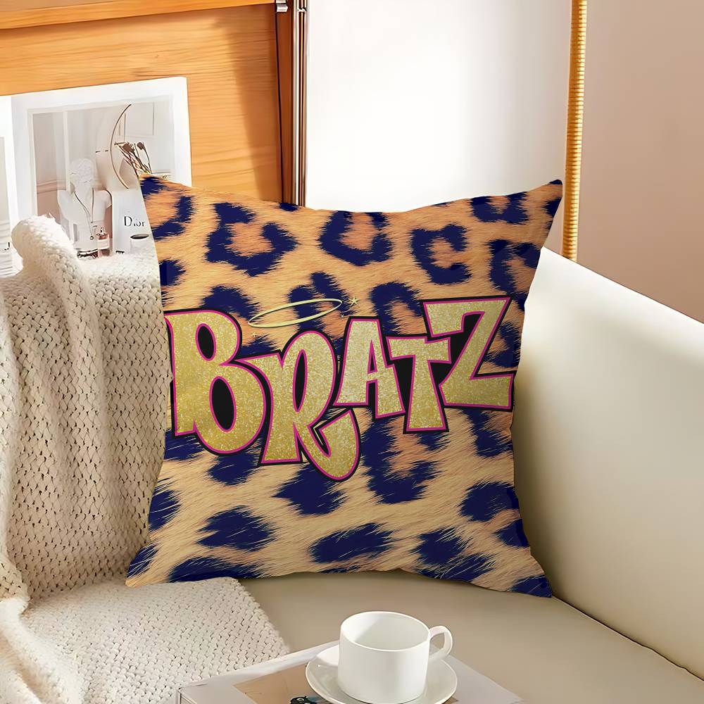 Cartoon BBratzs Personalized Picture Text Home Decorative Pillows Household Gifts 45x45cm