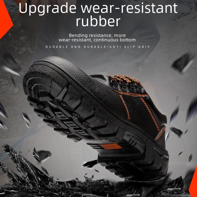 Men's and Women's Anti-Smash, Wear-Resistant, Breathable, Non-Slip, Anti-Puncture Safety Work Shoes
