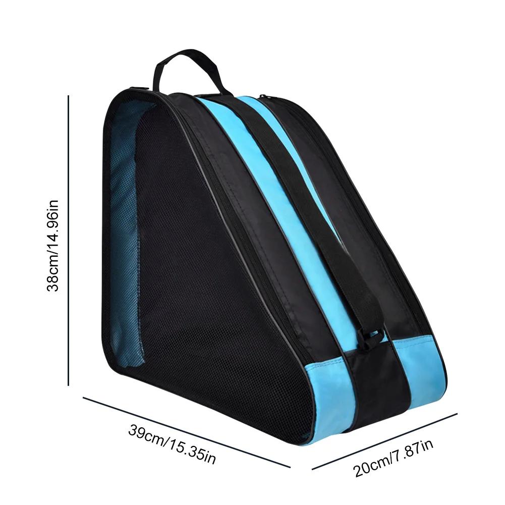 Ice Skate Bag Thickened Single Shoulder Backpack for Kids Roller Skate Storage Bag Double Shoulder Skate Boot Carry Case
