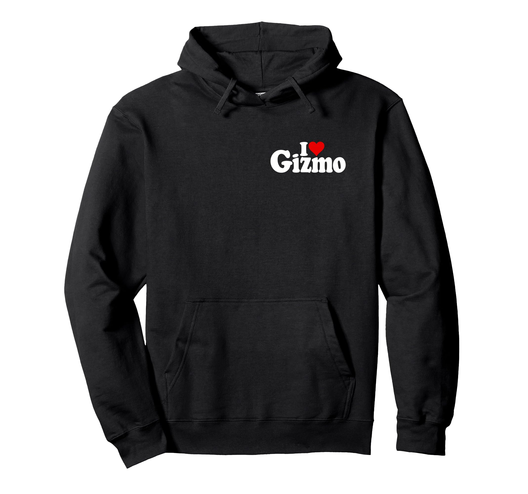 I LOVE HEART GIZMO NAME ON A TEE hoodie