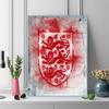 England national football logo Pattern  3pcs 100% Round Full Drill 5D DIY Diamond Painting Embroidery Cross Stitch Rhinestone Décor