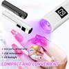 Portable Handheld UV Light for Gel Nails Mini UV Light for Gel Nails Cordless Rechargeable Mini Nail Lamp for Fast Curing Gel