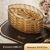 Elegant Transparent Leaf-Shaped Fruit Bowl: Durable, Drop-Resistant Display for Snacks & Dried Fruits