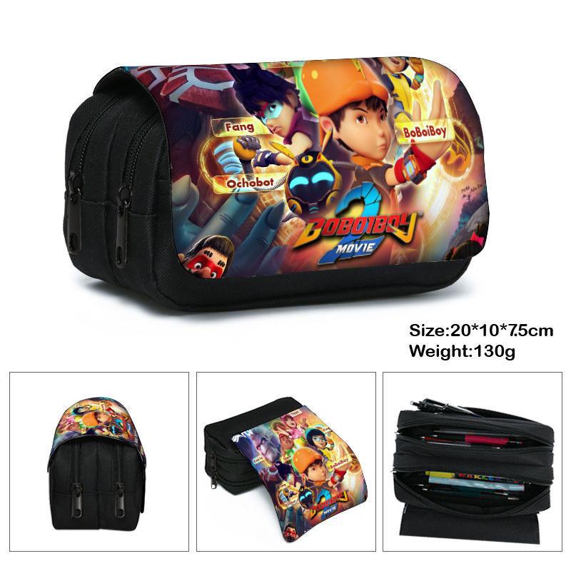 Elements Hero Boboiboy Layer Pencil Case With Spacious Storage For Students And Kids
