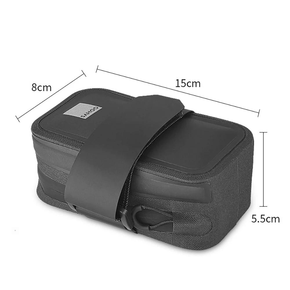 0,5 l wasserdichter Umschnall-MTB-Rennrad-Fahrrad-Rücken-Hecksitz-Satteltasche-Beutel-Gepäcksack-Keilpack
