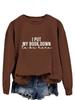 Trendy European & American Letter Print Long Sleeve Hoodie