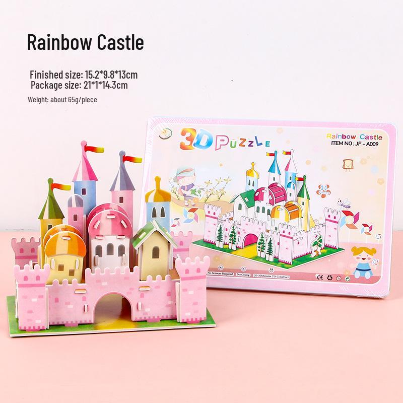 3D Children's DIY Paper Puzzle Model - Early Education Toy & Gift