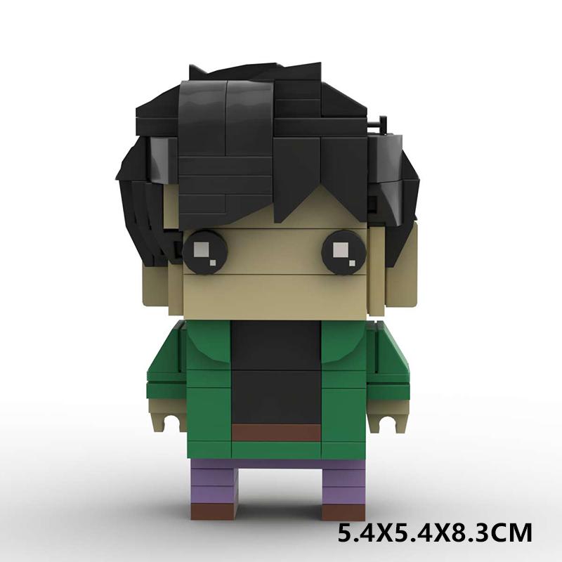 Anime Series Cute Girl Cartoon Characters Building Blocks MOC Beautiful Magic Girl Warrior Assembly Model Puzzle Kids Toy Gift