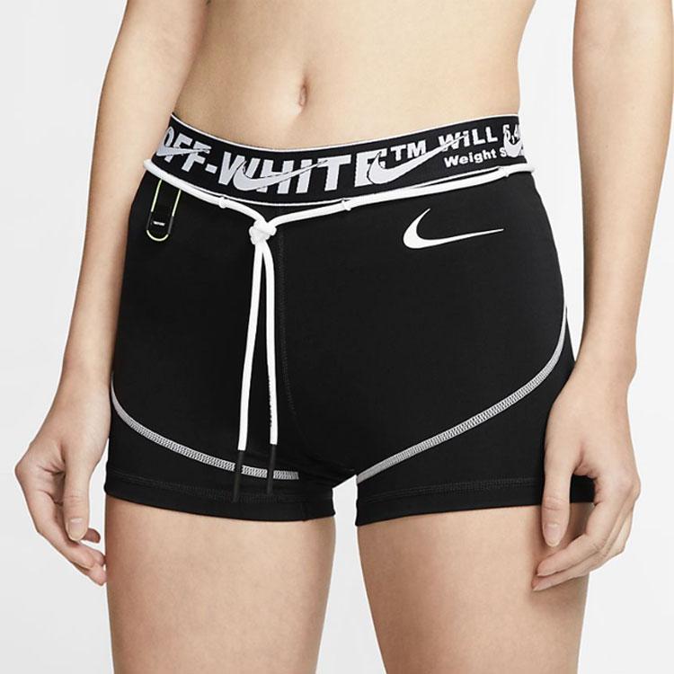 Nike Womens X Off-White Training Shorts Black Women Bottoms CN5575-010