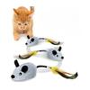 Automatic Sensing Moving Mouse Interactive Cat Toys Electronic Remote Squeaky Cat Toy For Kitten USB Rechargeable Pet Plush Toy