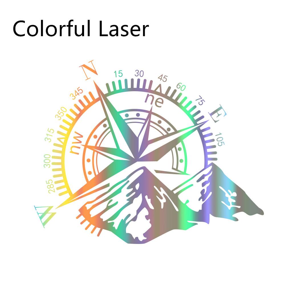 2Pcs Car Door Side Stickers Vinyl Film Auto Decoration Compass Decal Waterproof SUV Styling Automobiles Car Tuning Accessories