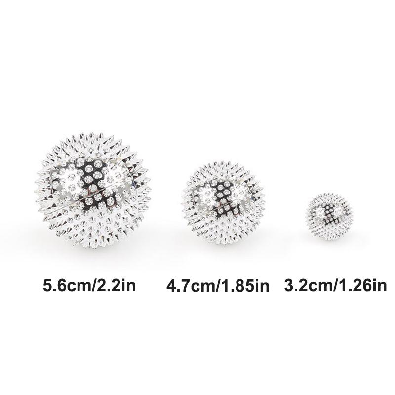 1 Pair Yoga Fitness Ball Durable Spiky Massage Ball Trigger Point Sport Fitness Hand Foot Pain Relief Magnetic Therapy Massager