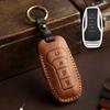 Genuine Leather Auto Intelligent Key Fob Cover Case Fit For Byd Atto 3 Atto3 Dm Tang Song Dm-I Max Pro Qin Pro Yuan Ev Dolphin ,4 Bottons