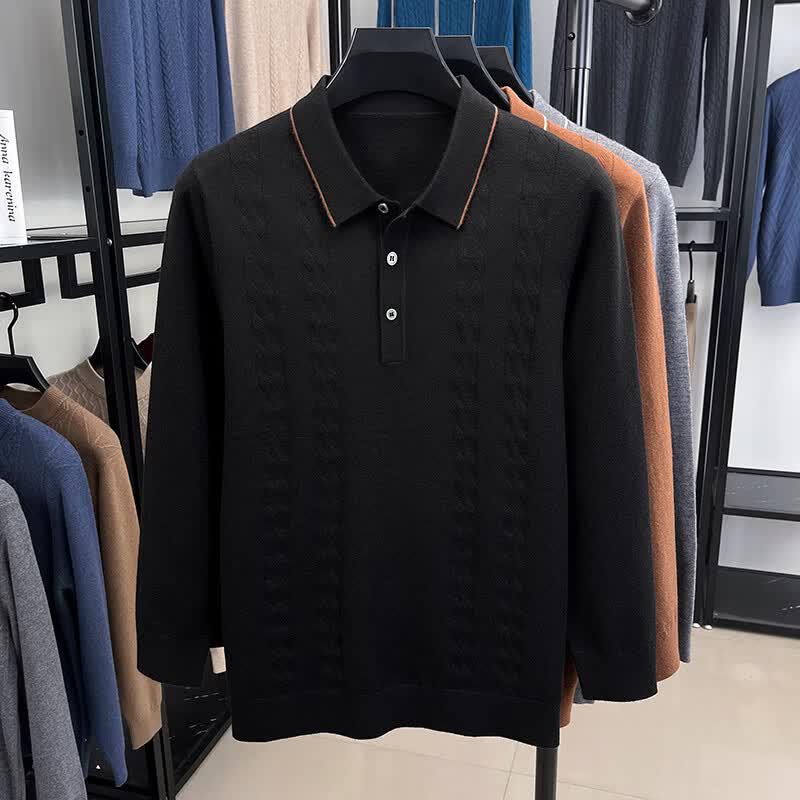 IMAGINEX Men s Old Money Style Jacquard Knit Sweater 125/185/100A