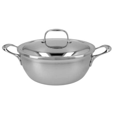 Sauté Pan - DEMEYERE - Atlantis 7 - 24 Cm - 18/10 Stainless Steel - Capacity 3.3 L