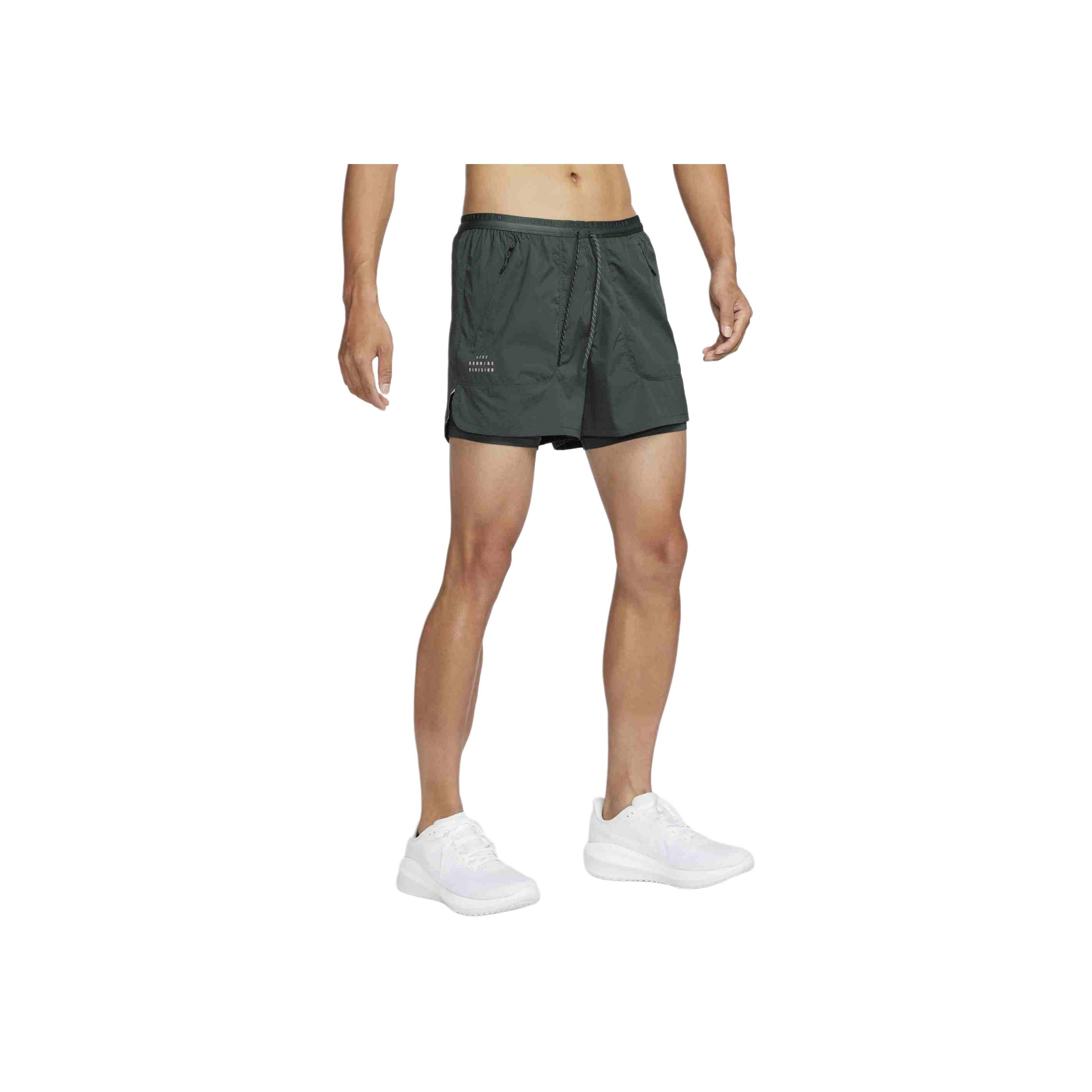 

Nike Running Division Lightweight Comfortable Lace-Up Three-Quarter Sports Shorts Men shorts Green Black HM9061338 M