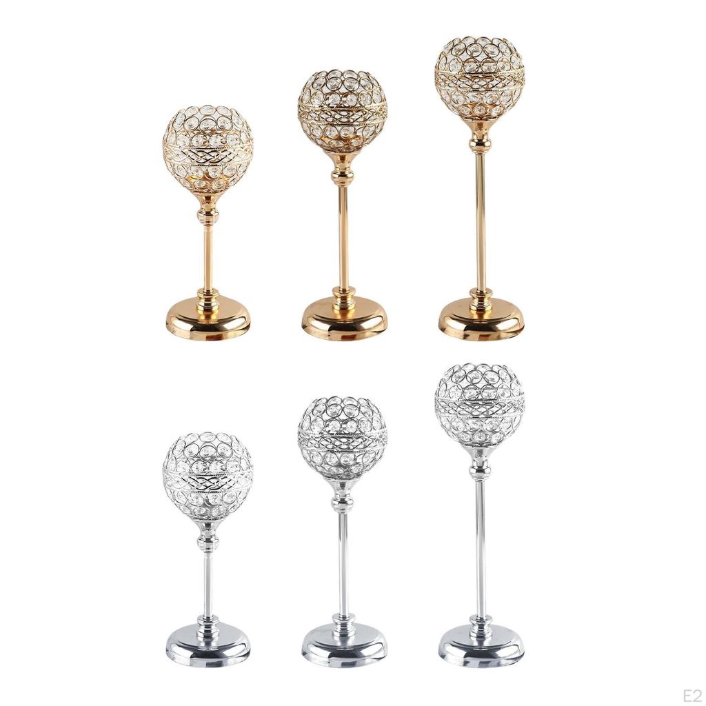 Holder Pillar Candlesticks Tabletop Centerpiece Party Decor Dinner Anniversary