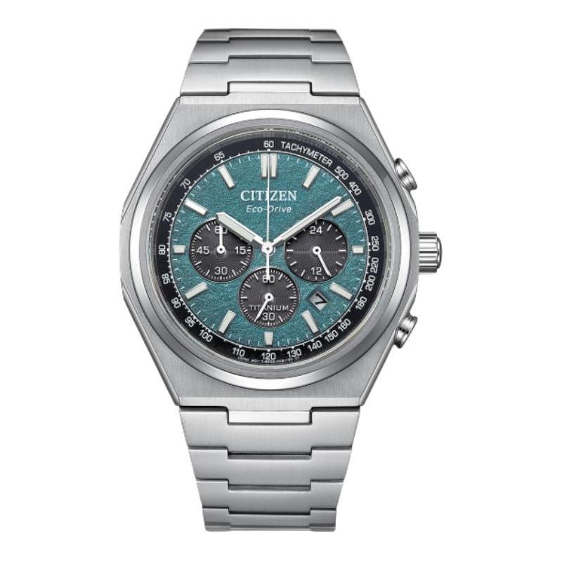 

CITIZEN Eco-Drive Series 100 Meters Waterproof Solar Quartz Titanium Strap 42.5mm Unisex Blue Dial CA4610-85X синій