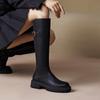 New Platform Women Knee Chunky Heels Boots Fashion Belt Buckle Knight Long Booties Autumn Winter Female Thick Heel Shoes