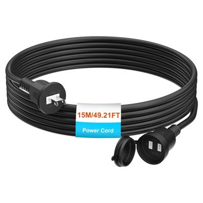 HITRENDS 15m Waterproof and Rainproof Power Strip Extension Cord with Rainproof Cap for Outdoor Use. 1500W Outdoor Extension Cable, PSE Certified,