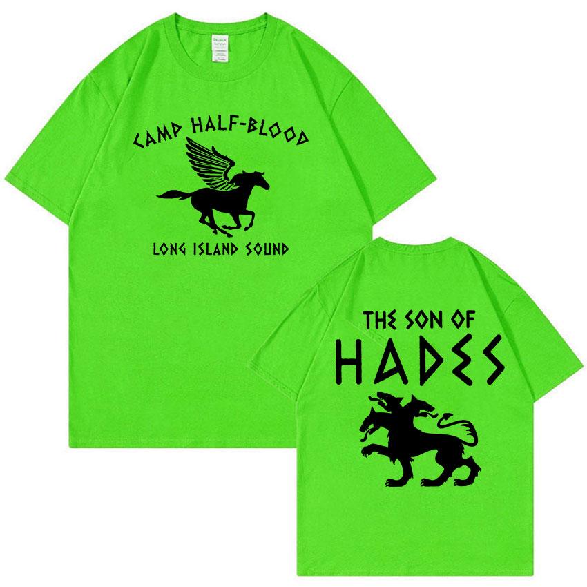 Percy Jackson Camp Half Blood Graphic T Shirt Men ONeck Retro Fashion Cotton Tshirt Unisex Casual Oversized Tshirts Streetwear